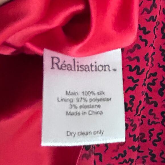 Realisation Par Venus Dress in Red Squiggle Red XL - Picture 8 of 8